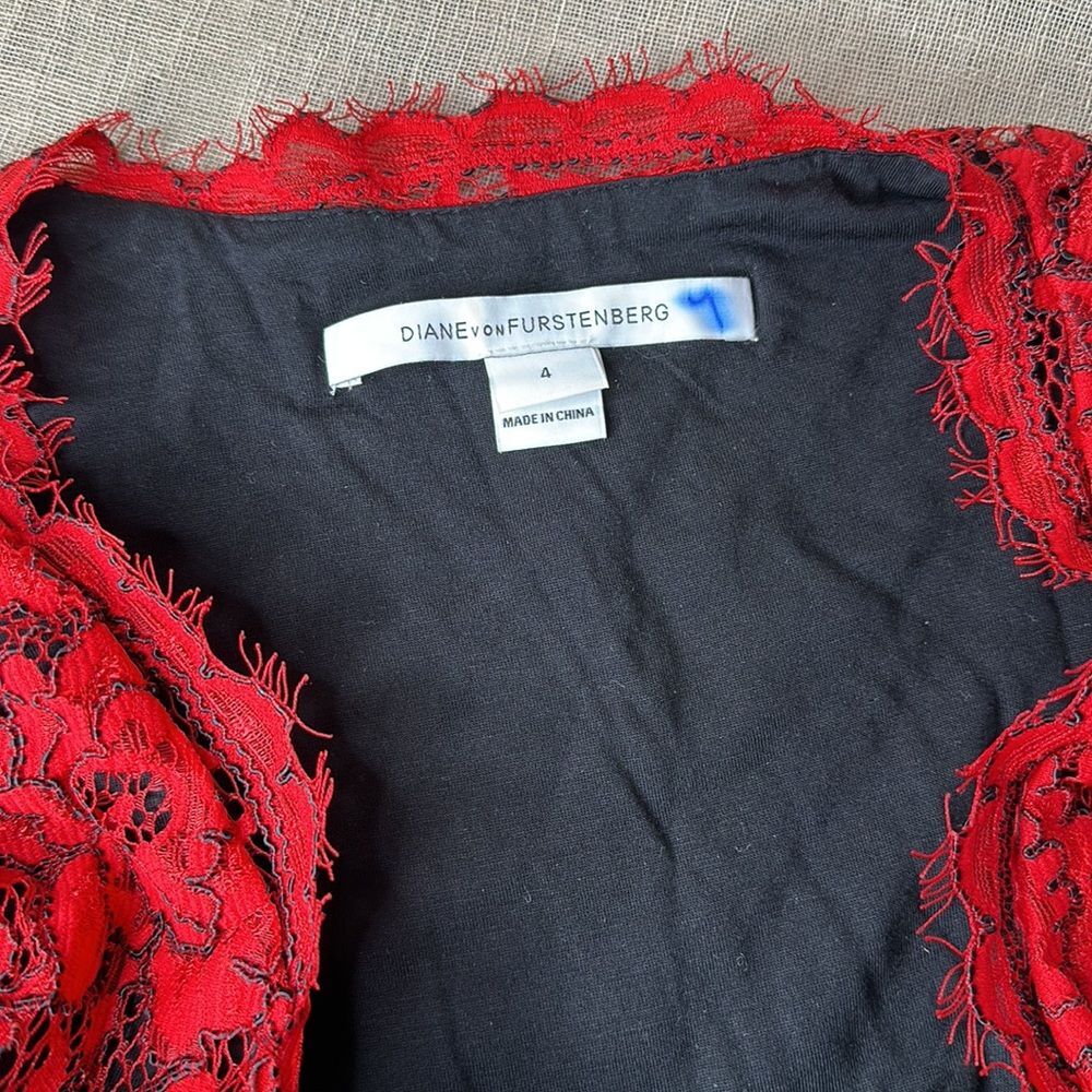 Diane Von Furstenberg Lace Wrap Dress - Picture 5 of 9